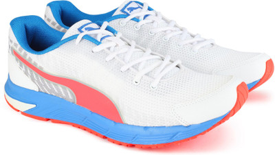 

Puma Sequence v2 DP Running Shoes For Men(White, White-electric blue lemon