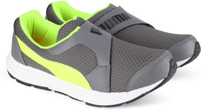 

Puma Reef Slip-On IDP Sneakers For Men(Grey, Yellow, Asphalt-safety yellow