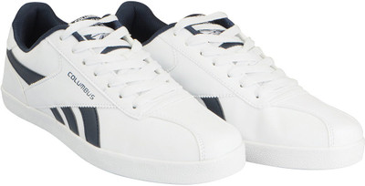 Columbus Men's Sneakers For Men(White, White navy