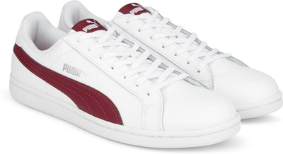 

Puma Puma Smash L IDP Sneakers For Men(White, Maroon, Puma white-tibetan red