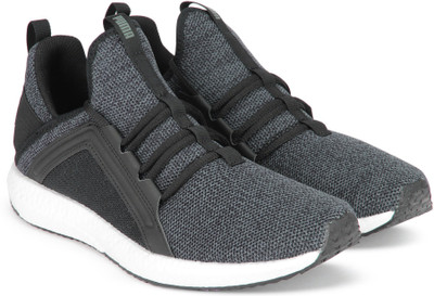 

Puma Mega NRGY Knit Running Shoes For Men(Black, Grey, Puma black-asphalt