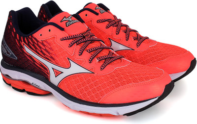 

Mizuno WAVE RIDER 19 Running Shoes For Men(Multicolor, Red
