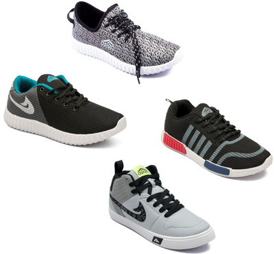 Asian Asian Men S Casual Shoes With Sports Shoes Combo Pack Of 4