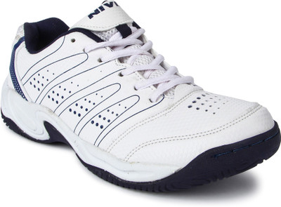 

Nivia Zeal Cricket Shoes For Men(White, Blue