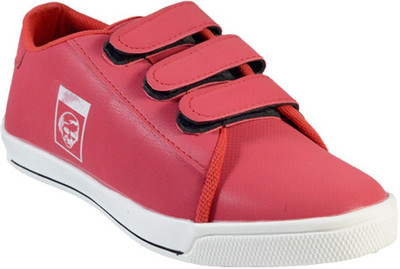 

MarcoUno RED COLOUR VELCRO CASUAL SHOES Canvas Shoes For Men(Red