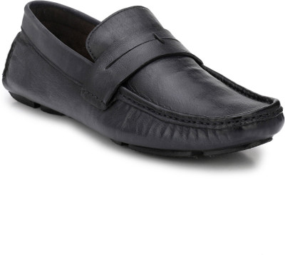 

El Paso Genuine Leather Stitch Black Genuine Leather Casual Loafer Shoes Loafers For Men(Black