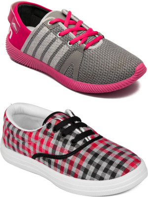 

Asian Women's casual shoes combo pack of 2 Casuals For Women(Multicolor