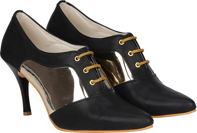 

Misto VJ695 Party Wear For Women(Multicolor, Black