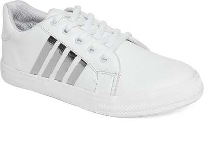 

Vendoz Sneakers For Women(White, White:silver