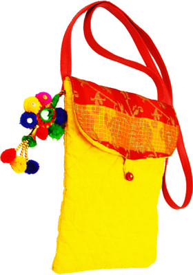 

meSleep Girls Casual Yellow Cotton Sling Bag