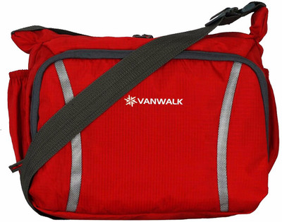 

VANWALK Boys & Girls Casual Red Nylon Sling Bag
