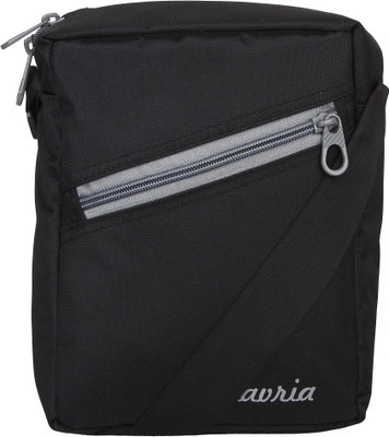 

Favria Men & Women Casual Black Polyester Sling Bag