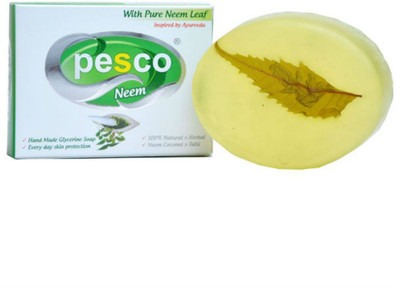 

KESH NIKHAR Pesco Neem Leaf Glycerin Soap (Set of 5 x 100g)(500 g, Pack of 5)