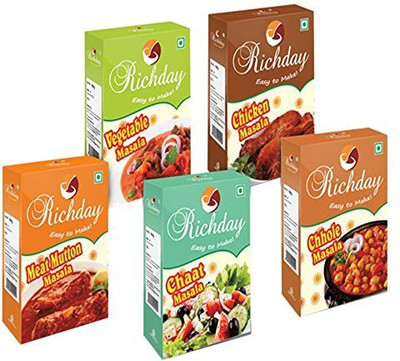 

Richday Spices[Combo of 5 blended Spices 100 gms each](500 g)