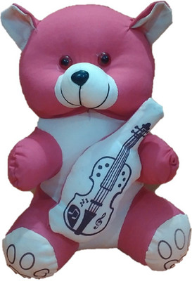 

Saroj Golden Petals Teddy Bear With Guitar - 31 cm(Multicolor)