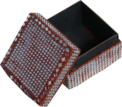 

Kuber Industries Stone & Mirror Work Jewellery Box,Watch Cover,Bangle box,Ring & Earing Organiser,Multipurpose Box (Wedding Gift) 12*12*7 Cm (Red) Hand25 It can be used to keep watches,Bangles,Small jewellery,Ring & earing & small valuable accessories. Va