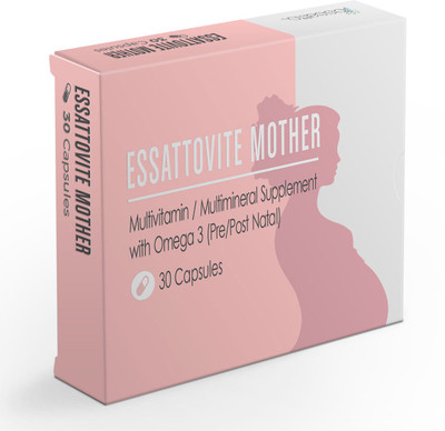 

Essatto Essattovite Mother - Multivitamin & Multimineral Supplement with Omega 3 (Pre/Post Natal)(630 mg)