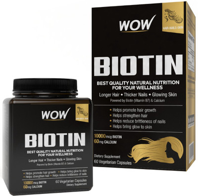 

WOW Life Science Biotin Maximum Strength Capsule 10,000 mcg(60 No)