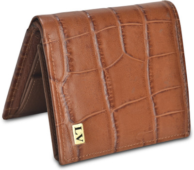 

LOUIS VINCENT Men Brown Genuine Leather Wallet(7 Card Slots)