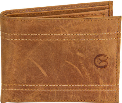 

Ox Men Casual Tan Genuine Leather Wallet(4 Card Slots)