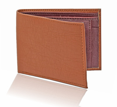

Zeebros Men Tan Artificial Leather Wallet(3 Card Slots), Tan-brown