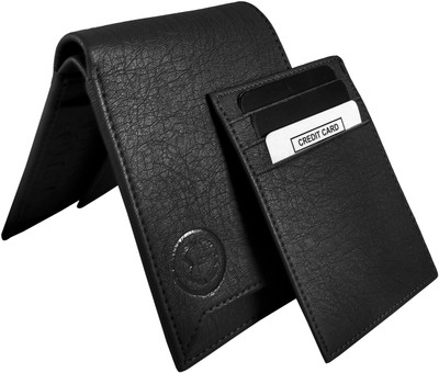 

SA Enterprises Men Tan Artificial Leather Wallet(3 Card Slots), Black