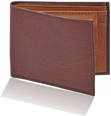 

Huntsman Men Brown Artificial Leather Wallet(3 Card Slots), Brown-tan
