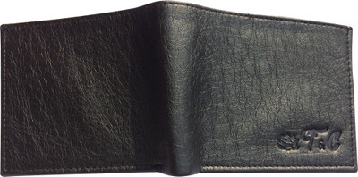 

FRIENDS & COMPANY Men Black Artificial Leather Wallet(8 Card Slots)