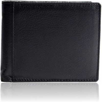 

Huntsman Men Black Genuine Leather Wallet(8 Card Slots)