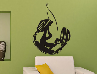 

Wall Guru  Home Décor wall Sticker Sticker(Pack of 1, Black