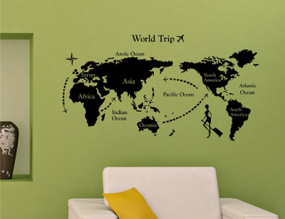 

Wall Guru  Home Décor wall Sticker(Pack of 1, Black
