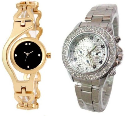 Ismart Golden chain and silver Paidu combo watches for women,men Watch  - For Girls   Watches  (Ismart)