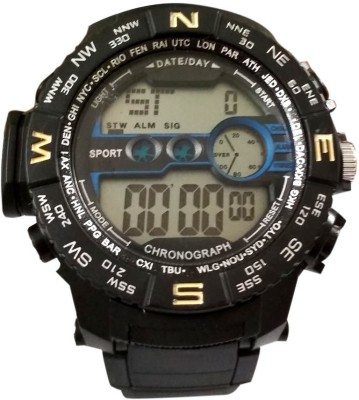 Awiser Army Digital Black Compass Alarm Watch  - For Men & Women   Watches  (Awiser)