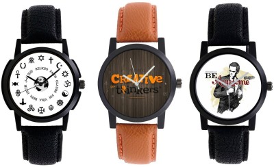 AR Sales Combo Of 3 Stylish Analog Watch For Mens And Boys-101-105-106 Watch  - For Men   Watches  (AR Sales)