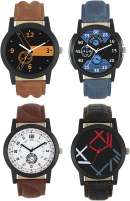 SVM New Designer Fancy Attractive Watch - For Men & Women (Pack Of 4) Watch  - For Men   Watches  (SVM)