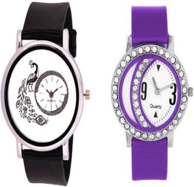 Ismart Black peacock and Purple moon 141 combo for women watches Watch  - For Women   Watches  (Ismart)