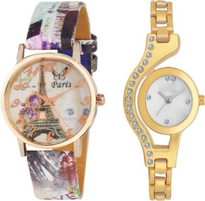 Ismart miss perfect efiil butterfly and golden diamond chian combo of girls watches Watch  - For Girls   Watches  (Ismart)