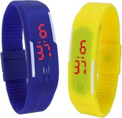 Nx Plus 130 Sport LED Blue And Yellow Color Digital Kid Watch  - For Boys & Girls   Watches  (Nx Plus)