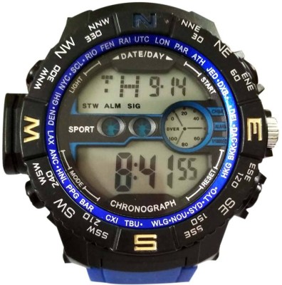 Awiser Blue Compass Digital Alarm Watch Watch  - For Men & Women   Watches  (Awiser)