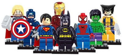 

M-Alive Super Hero Do it Your Self Collection Collectible Toy Pack Of 3 Random Heros Find Them All(Multicolor)