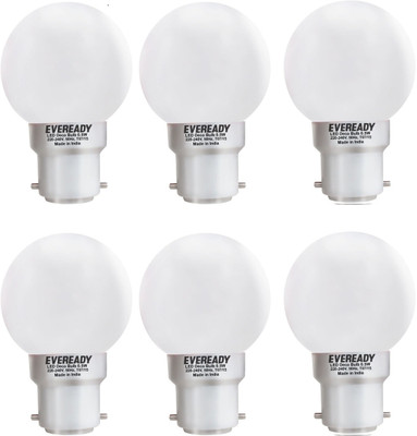 

Eveready 0.5 W Standard B22 LED Bulb(White, Pack of 6)