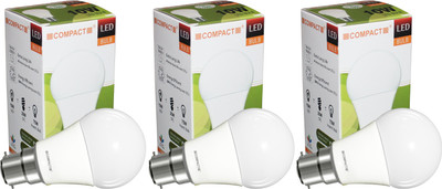 

Compact 10 W Round B22, E27 LED Bulb(Yellow, Pack of 3)
