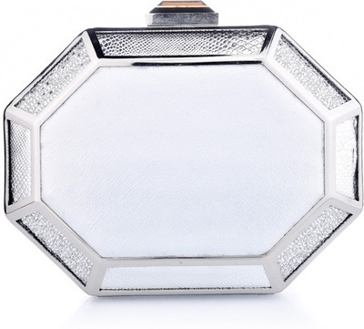 

Satya Paul Casual Silver Clutch
