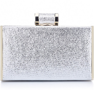 

Satya Paul Casual Silver Clutch