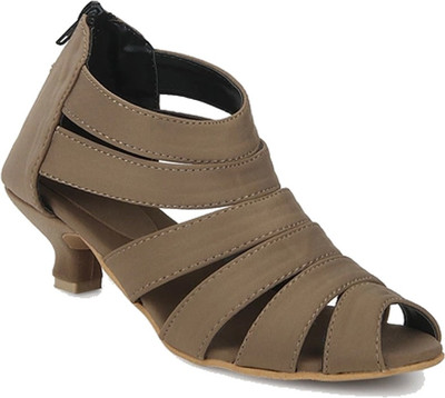 

Glitzy Galz Girls Sling Back Heels(Beige