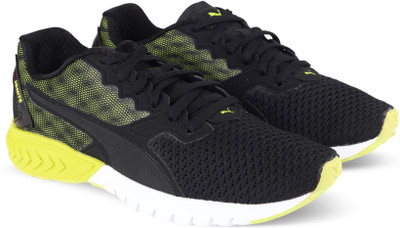 

Puma Boys & Girls Lace Walking Shoes(Black, Puma black-nrgy yellow