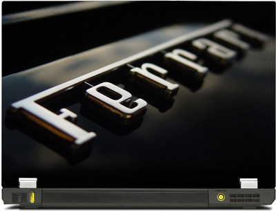 

SkinShack New 3D Ferrari name on Black (13.3 inch) Vinyl Laptop Decal 13.3