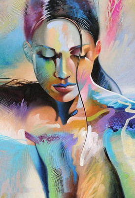 

Modern painting abstract series 5 POSTER PRINT ON 13X19 INCHES Paper Print(19 inch X 13 inch, Rolled)