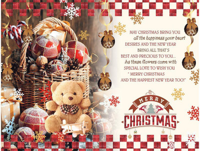 

MERRY CHRISTMAS POSTER FINE QUALITY J POSTER PRINT ON 13X19 INCHES 3D Poster(13 inch X 19 inch, Rolled)