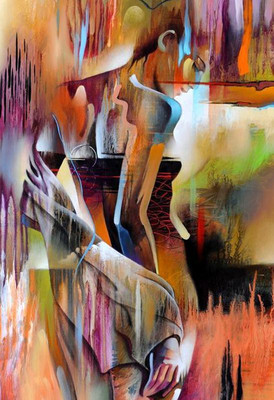 

Modern painting abstract series 3 POSTER PRINT ON 13X19 INCHES 3D Poster(19 inch X 13 inch, Rolled)